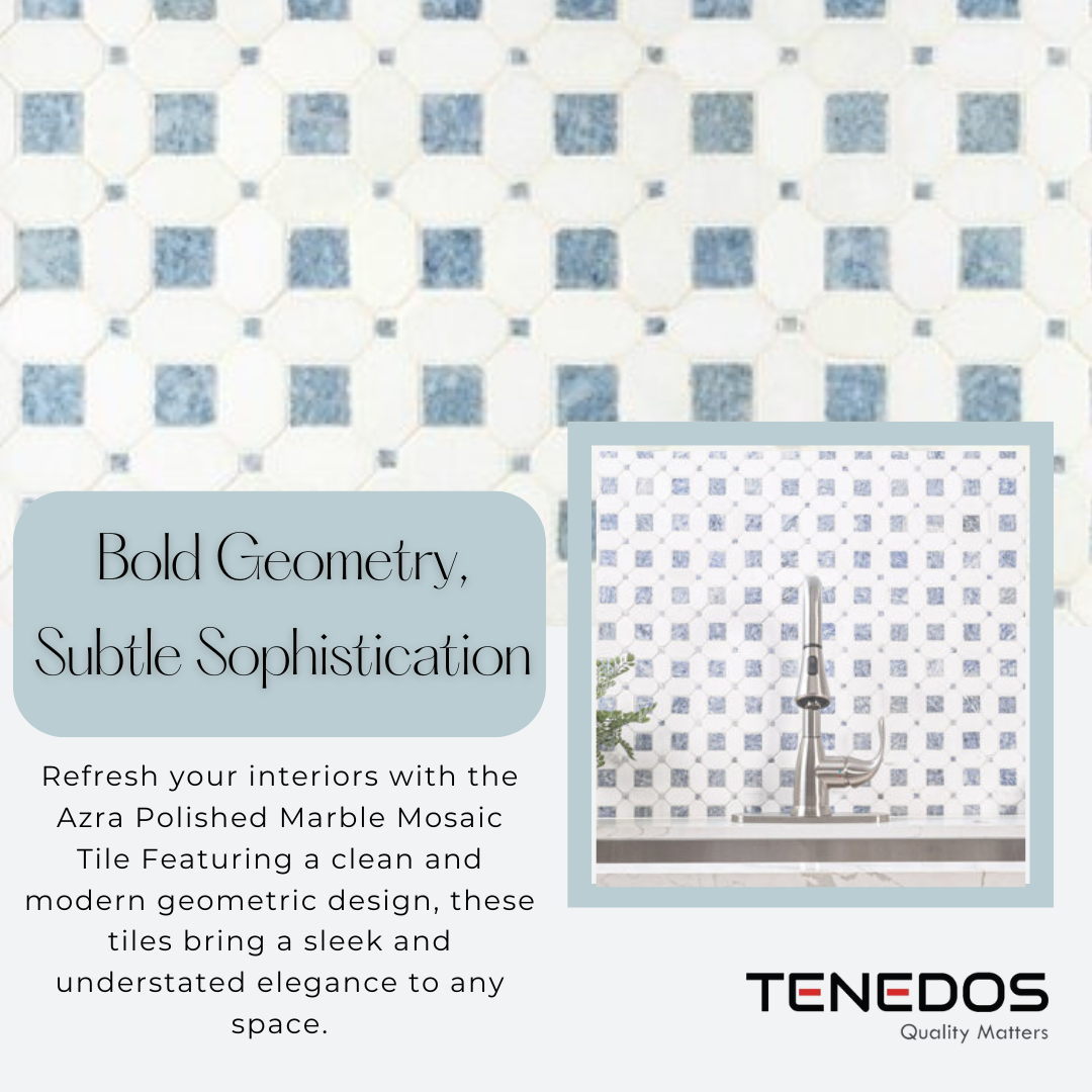 Tenedos Azra Polished Marble Floor and Wall Tile- 1 piece