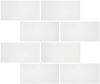 3x6  White Greek Marble Subway Floor Wall Tile Backsplash Polished for Kitchen, Bathroom Shower, Accent Décor, Fireplace,