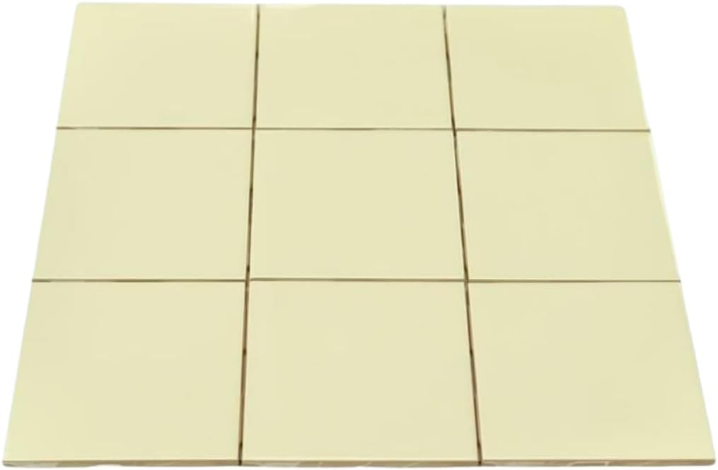 4x4 Buttermilk Ceramic Tile-Box of 10 pcs