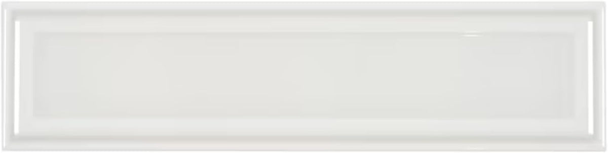 Tenedos HTCLW 3x12 Glossy Cloud Ceramic Subway Tile, Smooth Surface, Pressed Edge, Water-Resistant Wall Tile for Backsplash, Bathroom, Shower