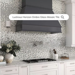 Tenedos HTC266 Lustrous Horizon Ombre Glass Mosaic Tile