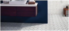 Calacatta Gold Italian Marble with Bianco Dolomite Triangles Geometrica Mosaic Tile Polished (Glossy)