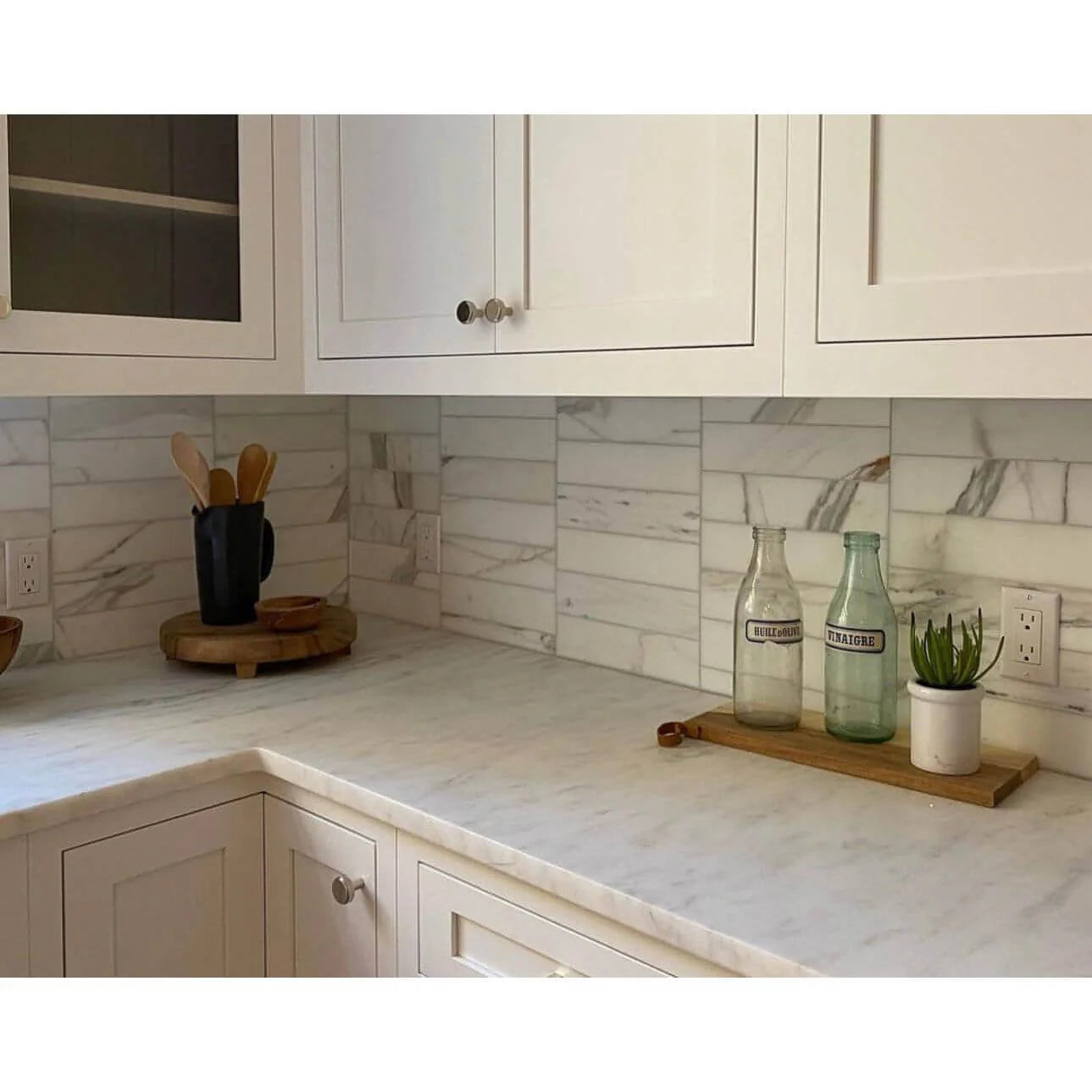 4x12 Calacatta Gold Italian Marble Subway Tile Polished (Glossy)