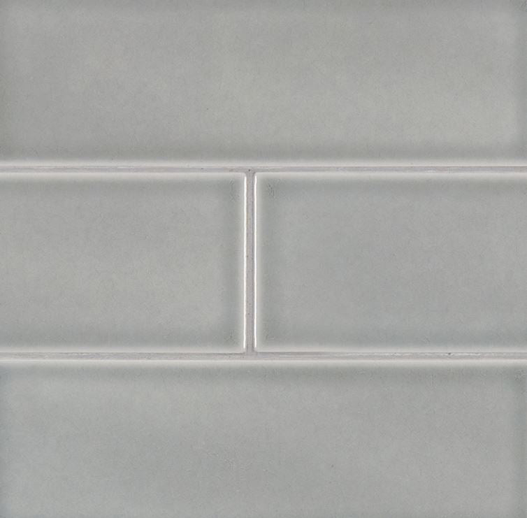 4x12 Morning Fog Glazed Handcrafted Wall Ceramic Tile (Box of 10 sqft)