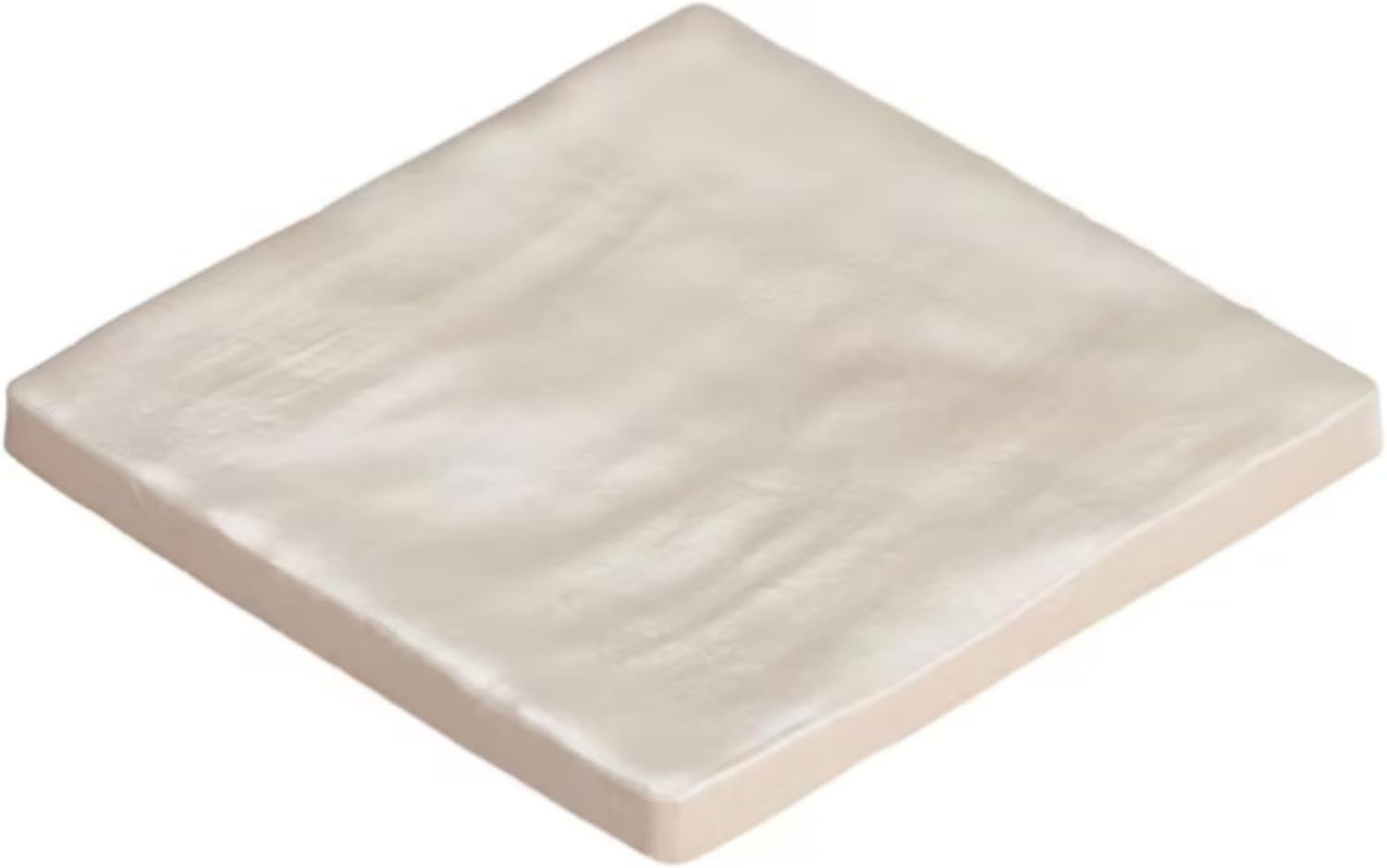 Tenedos 4x4 Inch HTCFD Premium Quality Matte Zellige Ceramic Tile with Subtle Shimmer | Handmade Look Moroccan Square Wall Tile for Kitchen Backsplash & Bathroom Wall