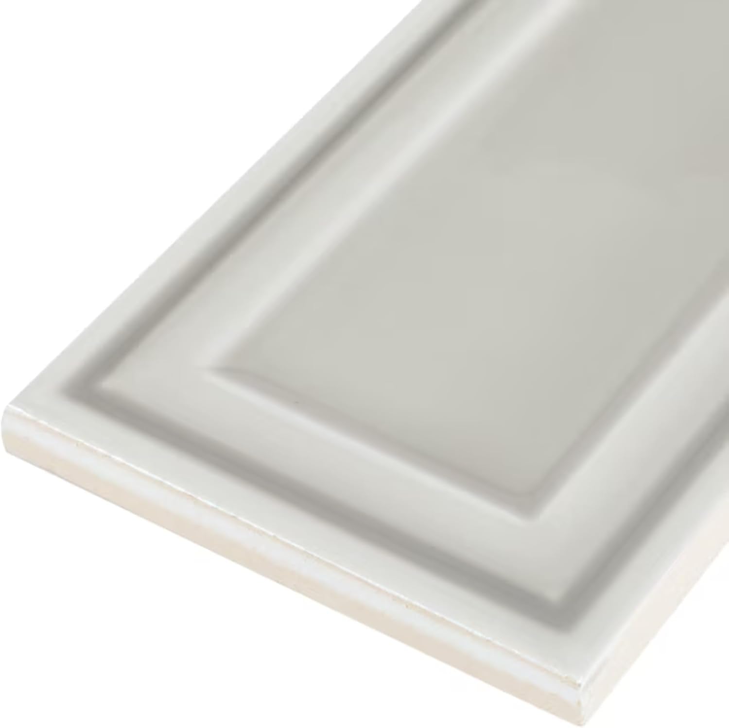 Tenedos HTCLW 3x12 Glossy Cloud Ceramic Subway Tile, Smooth Surface, Pressed Edge, Water-Resistant Wall Tile for Backsplash, Bathroom, Shower