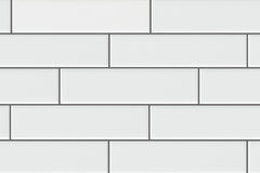 Modern 2x8 Porcelain Wall Cladding – Glossy White Interior Tile