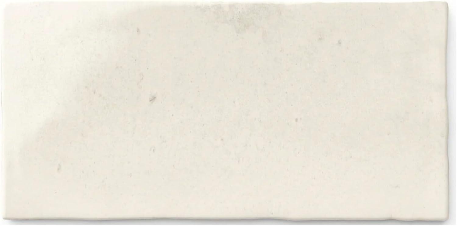 Tenedos HTCRC 3x6 Glossy Ceramic Wall Tile – Modern Graphic Subway Tile for Kitchen Backsplash and Bathroom Walls