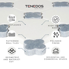 Lavender Marble Mosaic Tile 1 piece