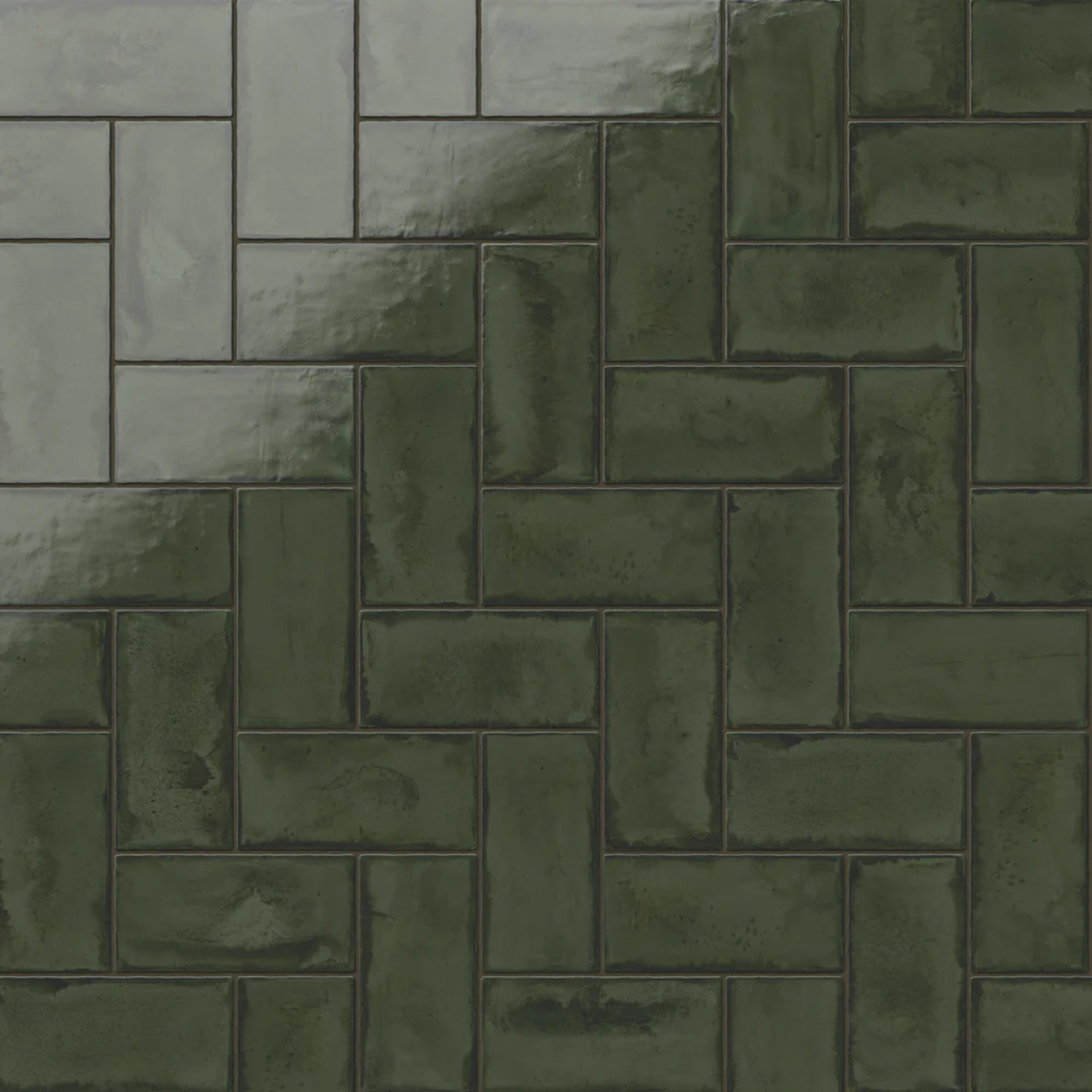 Tenedos HTCRC 3x6 Glossy Ceramic Wall Tile – Modern Graphic Subway Tile for Kitchen Backsplash and Bathroom Walls