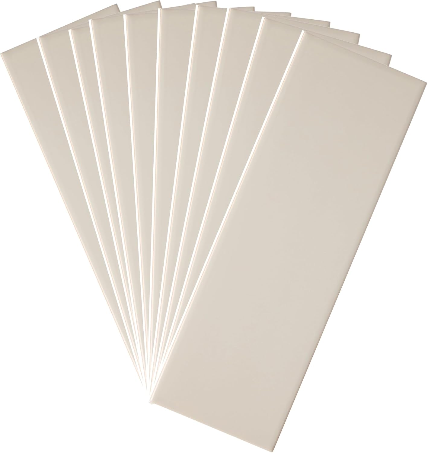 Tenedos Matte Ceramic Subway Tile 4x12 in for Kitchen Backsplash Bathroom Wall Shower Fireplace Accent Modern Interior Smooth Finish Durable Water Resistant Surface (Box of 34 Tiles)