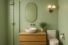 4x4 Olive Green Ceramic Tile-Box of 10 pcs Olive Green