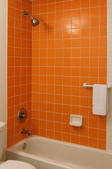 4x4 Orange Ceramic Tile-Box of 10 pcs