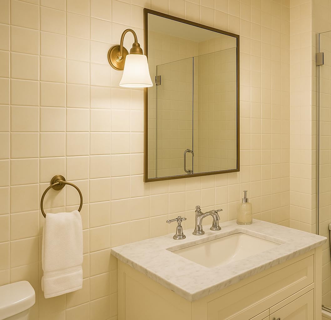 4x4 Buttermilk Ceramic Tile-Box of 10 pcs