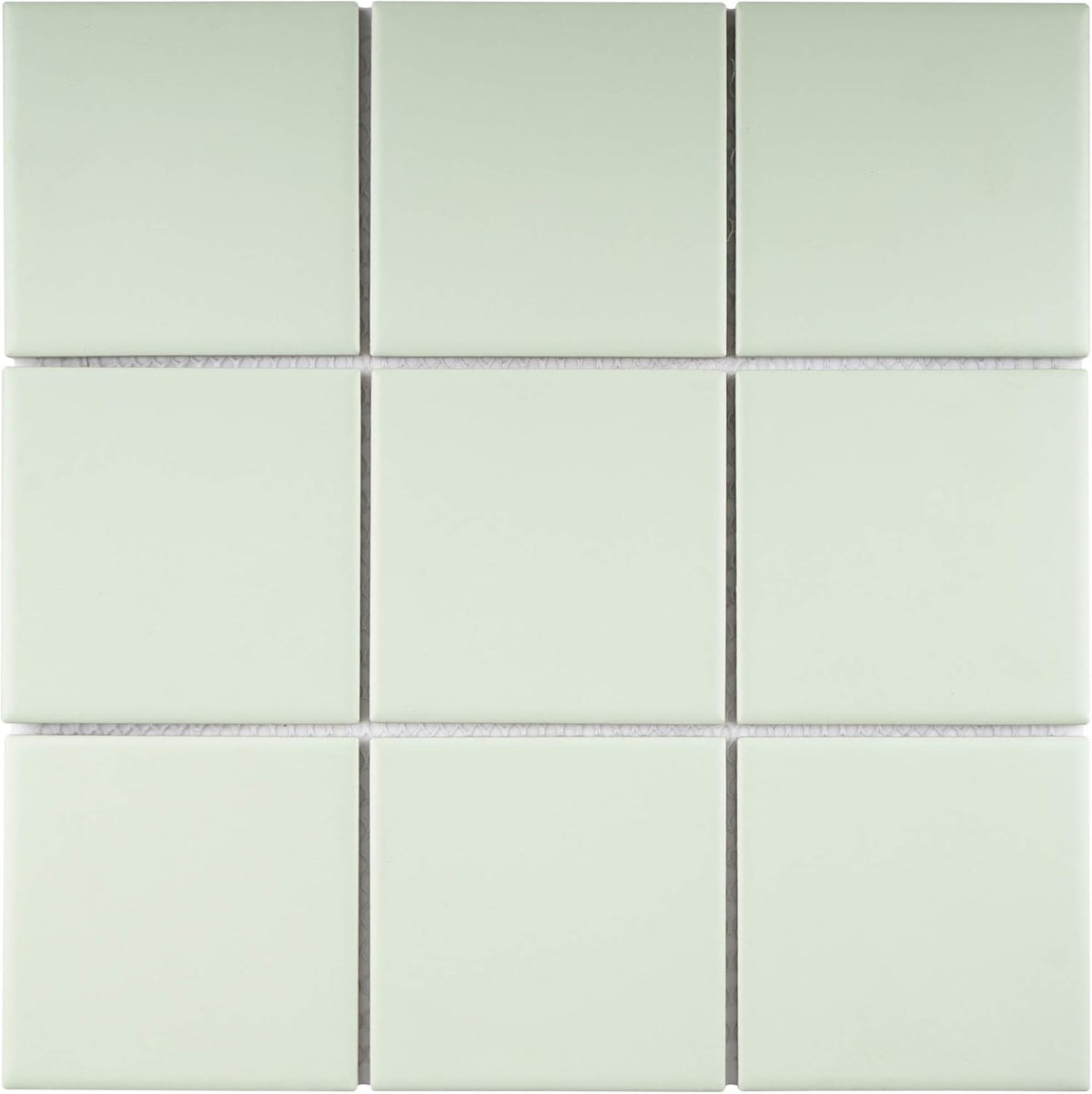 4x4 Mint Green Porcelain Matte Mosaic Tile (12x12 sheet)