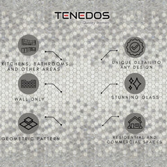 Tenedos HTC266 Lustrous Horizon Ombre Glass Mosaic Tile