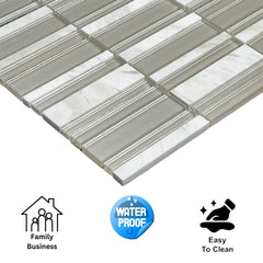 Tenedos HTC197 Sierra Luxe Mosaic Glass Mosaic Tile