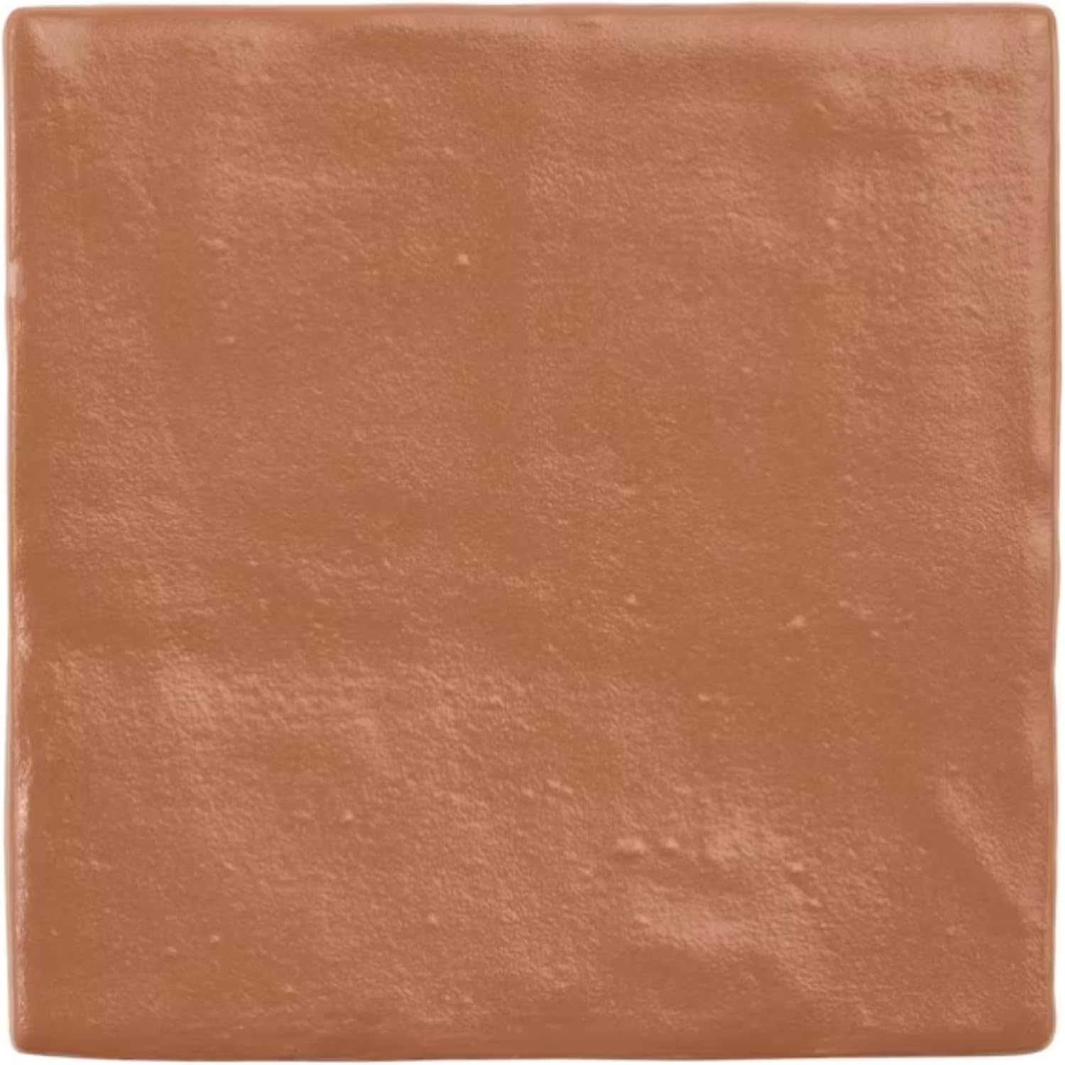 Tenedos 4x4 Inch HTCFD Premium Quality Matte Zellige Ceramic Tile with Subtle Shimmer | Handmade Look Moroccan Square Wall Tile for Kitchen Backsplash & Bathroom Wall