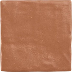 Tenedos 4x4 Inch HTCFD Premium Quality Matte Zellige Ceramic Tile with Subtle Shimmer | Handmade Look Moroccan Square Wall Tile for Kitchen Backsplash & Bathroom Wall