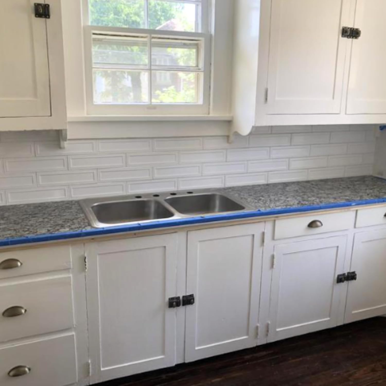 Tenedos HTCLW 3x12 Glossy Cloud Ceramic Subway Tile, Smooth Surface, Pressed Edge, Water-Resistant Wall Tile for Backsplash, Bathroom, Shower