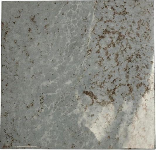 Tenedos HTCPW Blue Marble Look 6"x6" Glossy Porcelain Tile – Polished Stone-Effect Wall & Backsplash Tile for Bathroom Kitchen Shower