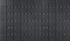 Black Matte Charcoal Porcelain Wall & Floor Tile (1 Sheet)
