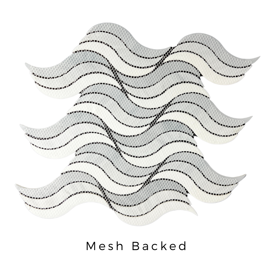 Tenedos HTC178 Velaris Wave Glass Mosaic Tile-1 piece