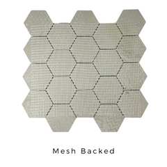 Tenedos Azurite Hexagon Porcelain Mosaic Tile- 1 piece