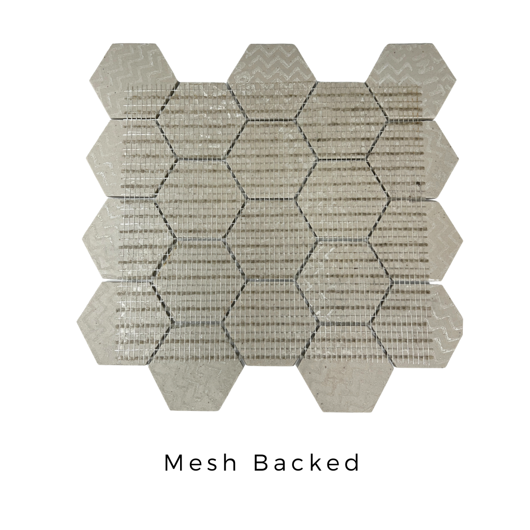 Tenedos Dusty Dawn Hexagon Porcelain Mosaic Tile-1 piece