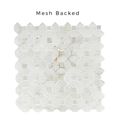 Tenedos HTC195 Golden Diamond Marble Mosaic Tile