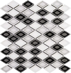 Handmade-Style Gray Diamond Porcelain Wall Tile – For Backsplash & Accent Walls