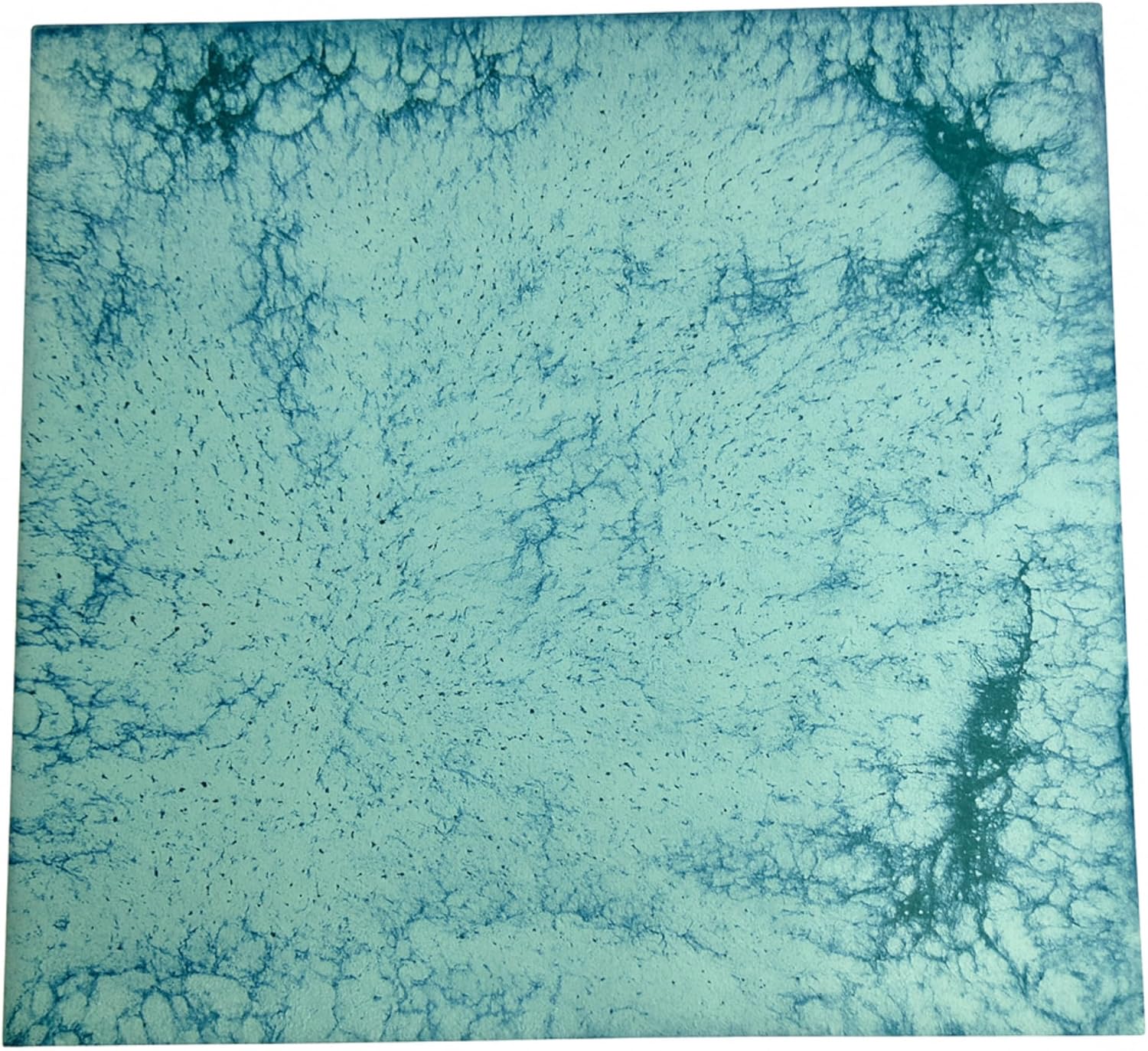 Tenedos HTCPW Aqua Crackle Look 6"x6" Porcelain Tile – Turquoise Textured Artistic Wall & Backsplash Tile for Kitchen Bathroom Shower