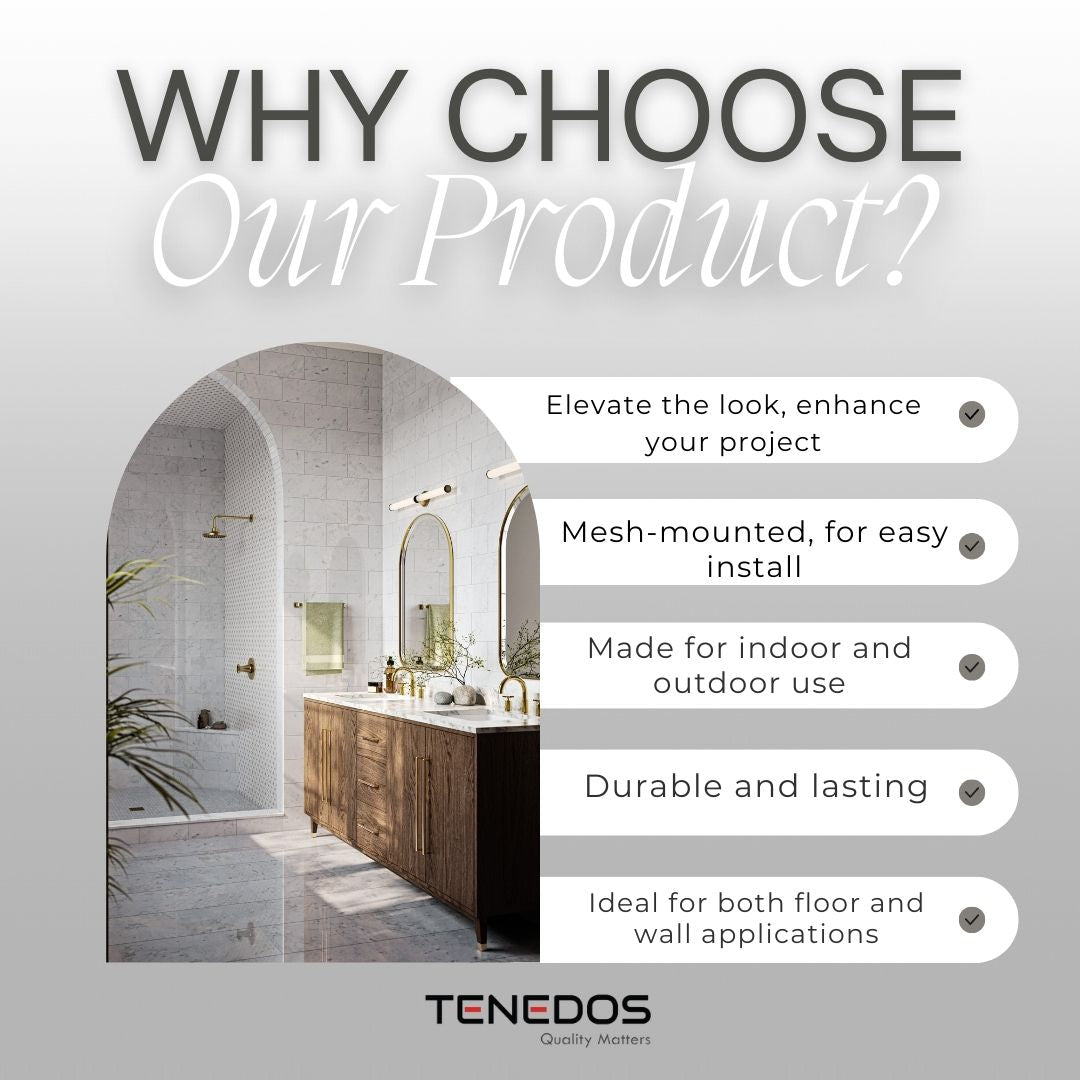 Tenedos HTC192 Ethereal Bloom Marble Mosaic Tile