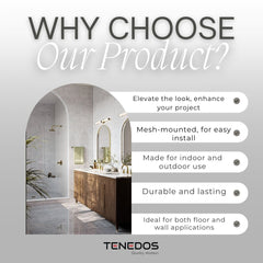 Tenedos HTC192 Ethereal Bloom Marble Mosaic Tile