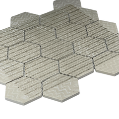 Tenedos Dusty Dawn Hexagon Porcelain Mosaic Tile-1 piece
