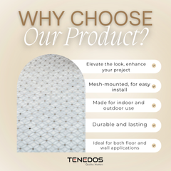 Tenedos Timeless Petals Mosaic Tile 1 piece