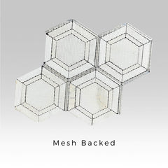 Tenedos HTC151 Pyrite Stone Metal Blend Mesh Mounted Mosaic Tile 10.83 in. x 12.44 in. x 8mm (0.94 sq. ft/Case) (Silver)
