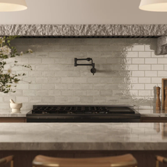 Tenedos HTCRC 3x6 Glossy Ceramic Wall Tile – Modern Graphic Subway Tile for Kitchen Backsplash and Bathroom Walls