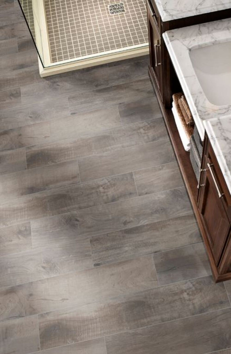 Country River 8x48 Vinyl Flooring Porcelain Wood Look Tile (Box of 10.6 sq.ft)