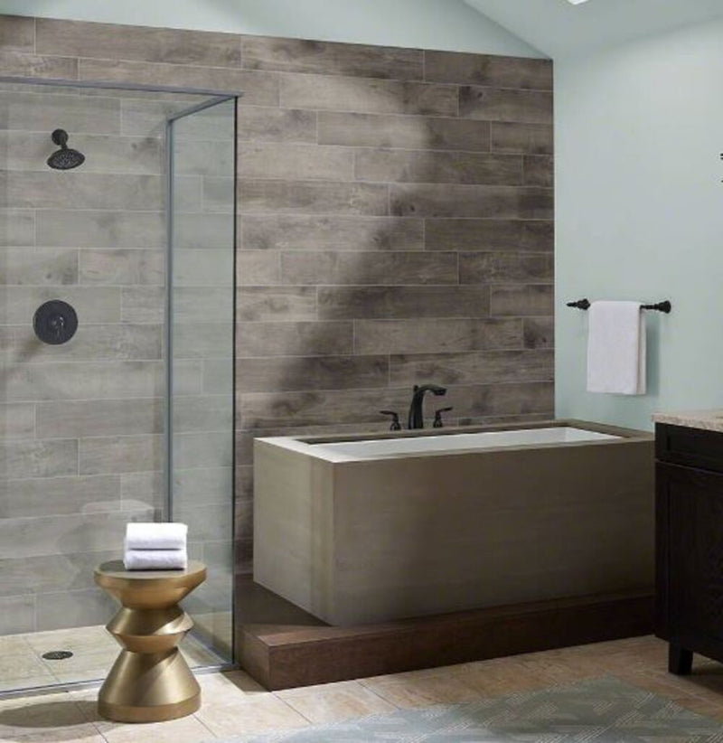 Country River 8x48 Vinyl Flooring Porcelain Wood Look Tile (Box of 10.6 sq.ft)