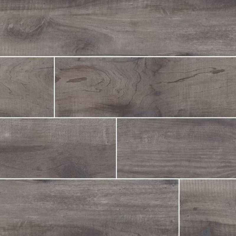 Country River 8x48 Vinyl Flooring Porcelain Wood Look Tile (Box of 10.6 sq.ft)