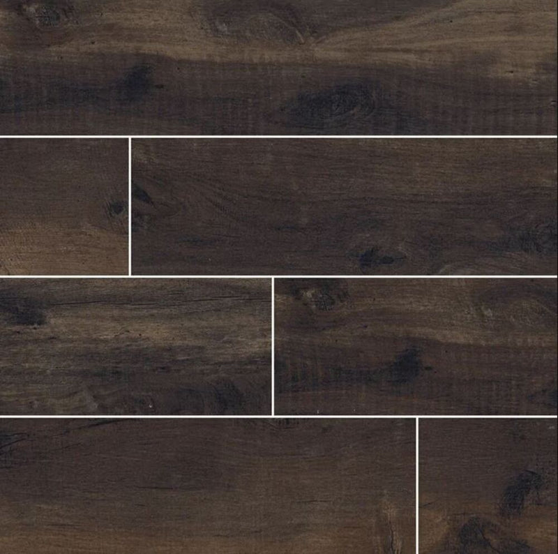 Country River 8x48 Vinyl Flooring Porcelain Wood Look Tile (Box of 10.6 sq.ft)