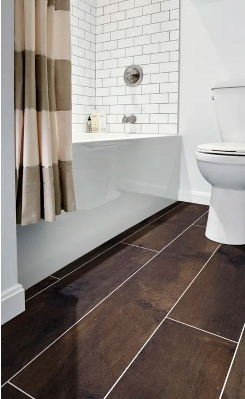 Country River 8x48 Vinyl Flooring Porcelain Wood Look Tile (Box of 10.6 sq.ft)