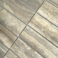 Tenedos Italian Travertine Look Beige Porcelain Tile – 12x12 Satin Finish for Wall, Floor, Bathroom, and Kitchen (5 Sheets, 5 Sqft Total Coverage)