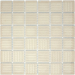 Ocean Breeze Light Blue 2"x2" Porcelain Tile Sheet - Gloss Look for Pools, Bathrooms & Floors