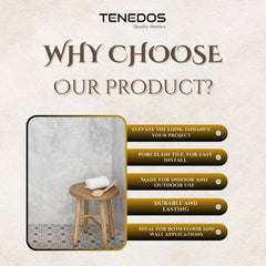 Tenedos HTC330 Nova Premium Porcelain Tile- Box of 34 Tiles