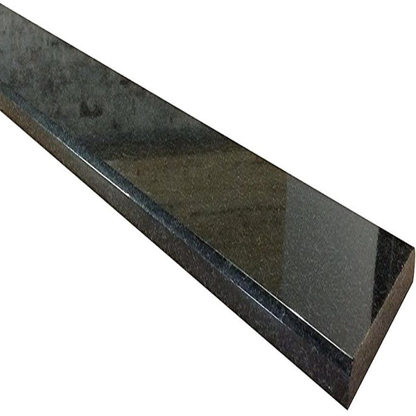 MSI Premium Black Double Beveled 4x36 Polished Granite Threshold Floor Tile Trim (3 lin. ft.)