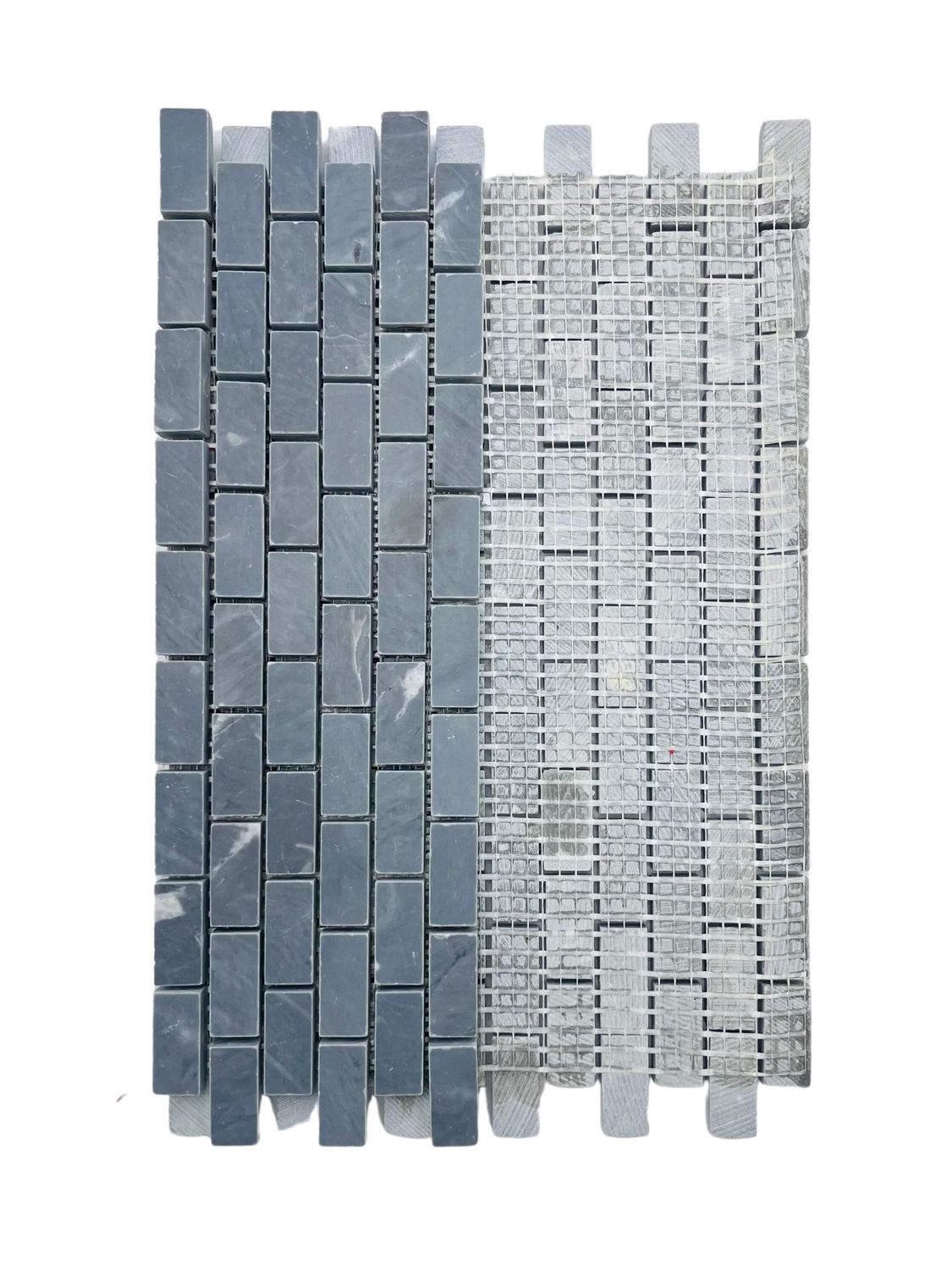 Tenedos TOTTD-BRK-1X2 Ocean Gray 1x2 Brick Honed Marble Flooring Wall Tile for Kitchen Backsplash, Bathroom Wall, Accent Wall, Fireplace Surround