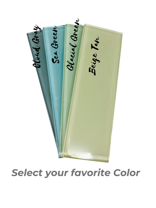 Tenedos 3x9 Glass Subway Wall Tile for Bathroom Shower, Kitchen Backsplashes, Accent Wall, Fireplace Surround