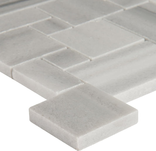 MS International BERGAMO-MP10MM Mesh-Mounted Wall Floor Tile 11.69 x 11.69 in. x 10 mm Mosaic